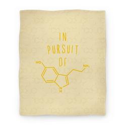 Movie Anime In Pursuit of Happiness (Serotonin Molecule) Premium Fleece Sherpa Blanket Perfect Gifts For Family On Christmas