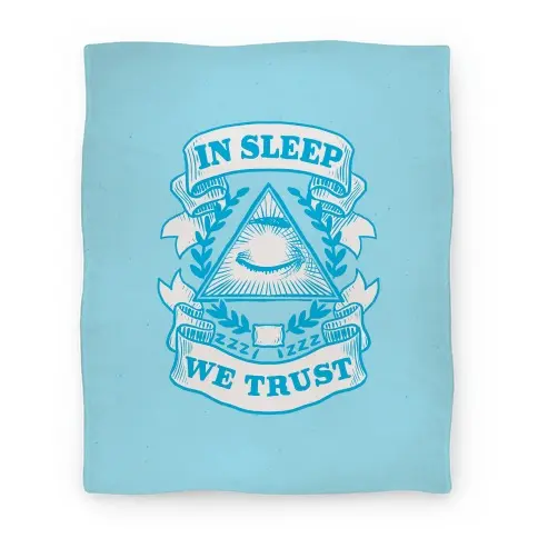 Movie Anime In Sleep We Trust Premium Fleece Sherpa Blanket Perfect And Unique Gifts For Family On Christmas