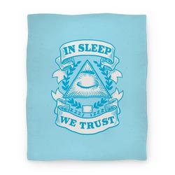 Movie Anime In Sleep We Trust Premium Fleece Sherpa Blanket Perfect And Unique Gifts For Family On Christmas