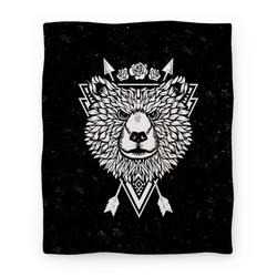 Movie Anime Indie Warrior Bear Premium Fleece Sherpa Blanket Perfect And Unique Gifts For Family On Christmas
