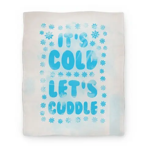 Movie Anime It's Cold. Let's Cuddle Premium Fleece Sherpa Blanket Perfect Gifts For Family On Christmas