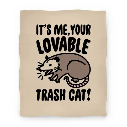 Movie Anime It's Me Your Lovable Trash Cat Premium Fleece Sherpa Blanket Perfect Gifts For Family On Christmas