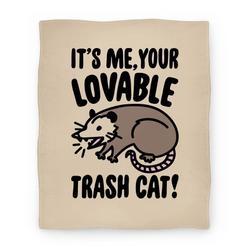 Movie Anime It's Me Your Lovable Trash Cat Premium Fleece Sherpa Blanket Perfect Gifts For Family On Christmas