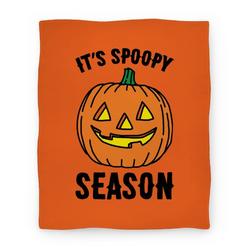 Movie Anime It's Spoopy Season Premium Fleece Sherpa Blanket Perfect And Unique Gifts For Family On Christmas