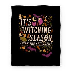 Movie Anime It's Witching Season Hide The Children Premium Fleece Sherpa Blanket Perfect Gifts For Family On Christmas