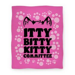 Movie Anime Itty Bitty Kitty Committee Premium Fleece Sherpa Blanket Perfect Gifts For Family On Christmas