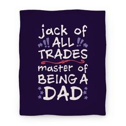 Movie Anime Jack Of All Trades, Master Of Being A Dad Premium Fleece Sherpa Blanket Perfect Gifts For Family On Christmas