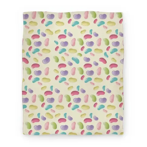 Movie Anime Jelly Bean Pattern Premium Fleece Sherpa Blanket Perfect And Unique Gifts For Family On Christmas