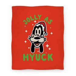 Movie Anime Jolly As Hyuck Goofy Parody Premium Fleece Sherpa Blanket Perfect Gifts For Family On Christmas