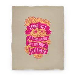 Movie Anime Judge Not The Fandoms I Pursued (Pink) Premium Fleece Sherpa Blanket Perfect Gifts For Family On Christmas