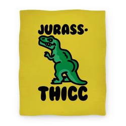 Movie Anime Jurassthicc Parody Premium Fleece Sherpa Blanket Perfect And Unique Gifts For Family On Christmas