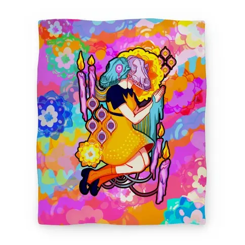 Movie Anime Kaleidoscope Prayer Premium Fleece Sherpa Blanket Perfect And Unique Gifts For Family On Christmas