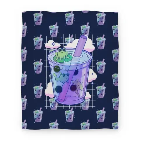 Movie Anime Kawaii Boba Frogs Premium Fleece Sherpa Blanket Perfect And Unique Gifts For Family On Christmas