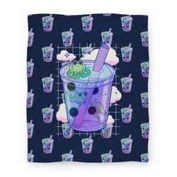 Movie Anime Kawaii Boba Frogs Premium Fleece Sherpa Blanket Perfect And Unique Gifts For Family On Christmas