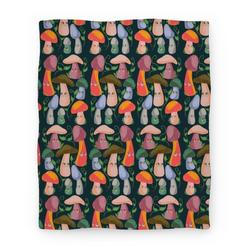 Movie Anime Kawaii Cottage Mushrooms Premium Fleece Sherpa Blanket Perfect Gifts For Family On Christmas