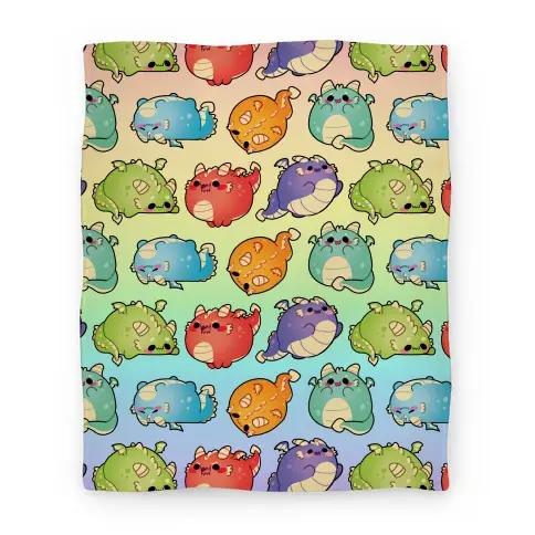 Movie Anime Kawaii Dragons Pattern Premium Fleece Sherpa Blanket Perfect Gifts For Family On Christmas
