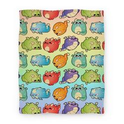 Movie Anime Kawaii Dragons Pattern Premium Fleece Sherpa Blanket Perfect Gifts For Family On Christmas