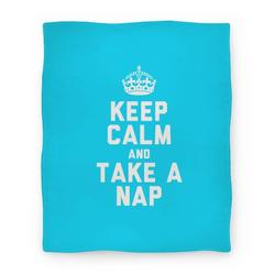 Movie Anime Keep Calm And Take A Nap Premium Fleece Sherpa Blanket Perfect Gifts For Family On Christmas