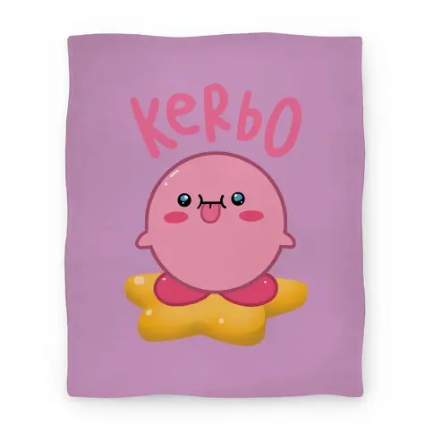 Movie Anime Kerbo Derpy Kirby Premium Fleece Sherpa Blanket Perfect And Unique Gifts For Family On Christmas