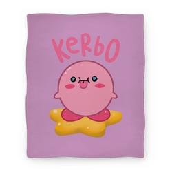 Movie Anime Kerbo Derpy Kirby Premium Fleece Sherpa Blanket Perfect And Unique Gifts For Family On Christmas