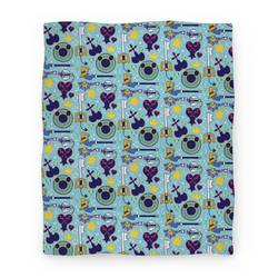 Movie Anime Kingdom Hearts pattern Premium Fleece Sherpa Blanket Perfect Gifts For Family On Christmas