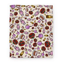 Movie Anime Kirby Munchies Pattern Premium Fleece Sherpa Blanket Perfect Gifts For Family On Christmas