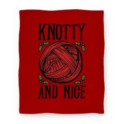 Movie Anime Knotty and Nice Yarn Parody Premium Fleece Sherpa Blanket Perfect Gifts For Family On Christmas