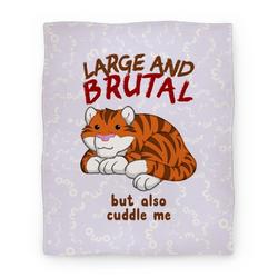 Movie Anime Large And Brutal But Also Cuddle Me Premium Fleece Sherpa Blanket Perfect Gifts For Family On Christmas