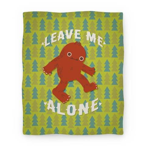 Movie Anime Leave Me Alone Bigfoot Premium Fleece Sherpa Blanket Perfect Gifts For Family On Christmas