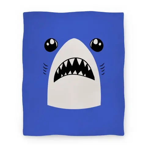 Movie Anime Left Shark Face Premium Fleece Sherpa Blanket Perfect And Unique Gifts For Family On Christmas
