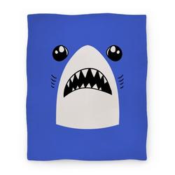 Movie Anime Left Shark Face Premium Fleece Sherpa Blanket Perfect And Unique Gifts For Family On Christmas