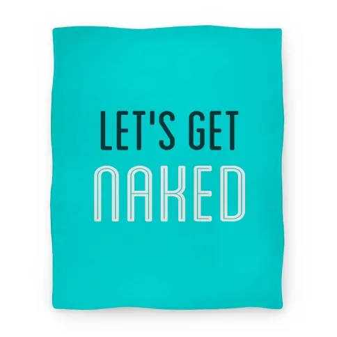 Movie Anime Let's Get Naked Premium Fleece Sherpa Blanket Perfect And Unique Gifts For Family On Christmas