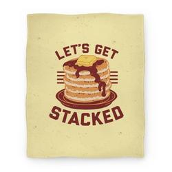 Movie Anime Let's Get Stacked Premium Fleece Sherpa Blanket Perfect And Unique Gifts For Family On Christmas