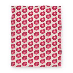 Movie Anime Lips Pattern Premium Fleece Sherpa Blanket Perfect And Unique Gifts For Family On Christmas