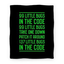 Movie Anime 99 Little Bugs in the Code Premium Fleece Sherpa Blanket Perfect Gifts For Family On Christmas