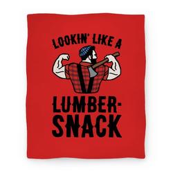 Movie Anime Lookin' Like A Lumber-Snack Parody Premium Fleece Sherpa Blanket Perfect Gifts For Family On Christmas