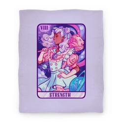 Movie Anime (Magical Girl) Strength Tarot Card Premium Fleece Sherpa Blanket Perfect Gifts For Family On Christmas