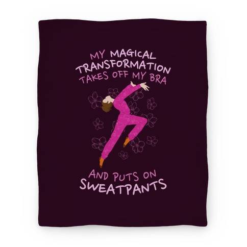 Movie Anime Magical Sweatpants Transformation Premium Fleece Sherpa Blanket Perfect Gifts For Family On Christmas