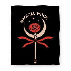 Movie Anime Magical Witch Wand Premium Fleece Sherpa Blanket Perfect And Unique Gifts For Family On Christmas