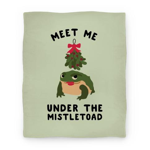 Movie Anime Meet Me Under the MistleToad Premium Fleece Sherpa Blanket Perfect Gifts For Family On Christmas