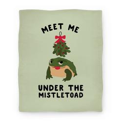 Movie Anime Meet Me Under the MistleToad Premium Fleece Sherpa Blanket Perfect Gifts For Family On Christmas