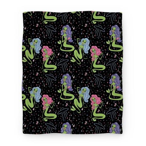 Movie Anime Mermaid Martians Premium Fleece Sherpa Blanket Perfect And Unique Gifts For Family On Christmas