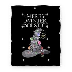 Movie Anime Merry Winter Solstice Premium Fleece Sherpa Blanket Perfect And Unique Gifts For Family On Christmas