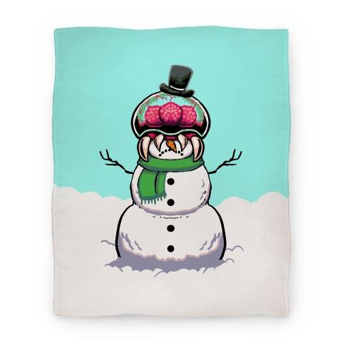 Movie Anime Metroid Snowman Premium Fleece Sherpa Blanket Perfect And Unique Gifts For Family On Christmas