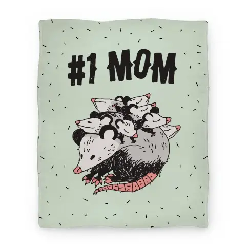 Movie Anime #1 Mom Opossum Premium Fleece Sherpa Blanket Perfect And Unique Gifts For Family On Christmas