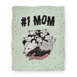 Movie Anime #1 Mom Opossum Premium Fleece Sherpa Blanket Perfect And Unique Gifts For Family On Christmas