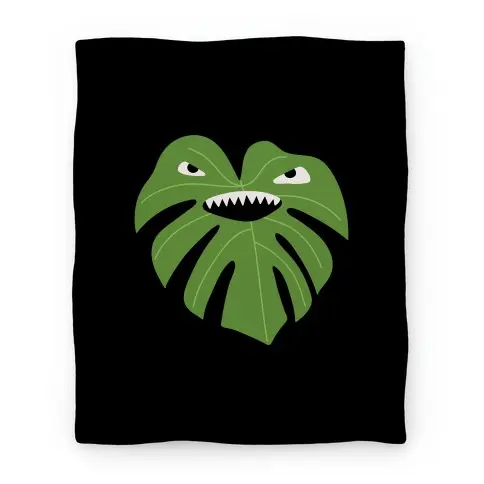 Movie Anime Monstera Leaf Monster Premium Fleece Sherpa Blanket Perfect And Unique Gifts For Family On Christmas