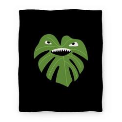 Movie Anime Monstera Leaf Monster Premium Fleece Sherpa Blanket Perfect And Unique Gifts For Family On Christmas