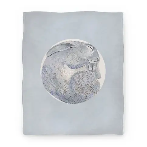 Movie Anime Moon Rabbit Premium Fleece Sherpa Blanket Perfect And Unique Gifts For Family On Christmas