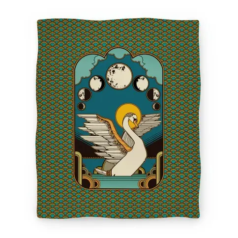 Movie Anime Moon Swan Premium Fleece Sherpa Blanket Perfect And Unique Gifts For Family On Christmas Holiday